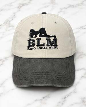 BLM Bang Local Milfs Graphic Two-Tone Baseball Cap